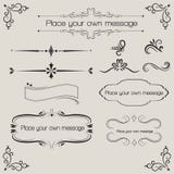Ornate vintage frames and scroll elements. Royalty Free Stock Photography Ornate vintage frames and scroll elements. Royalty Free Stock Photography