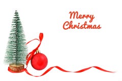 Ornement de Noël de vacances dans la neige avec l'espace de copie d'isolement sur le fond blanc photos libres de droits Ornement de Noël de vacances dans la neige avec l'espace de copie d'isolement sur le fond blanc photos libres de droits