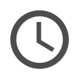 Orologio dell'icona su un fondo bianco royalty illustrazione gratis Orologio dell'icona su un fondo bianco royalty illustrazione gratis