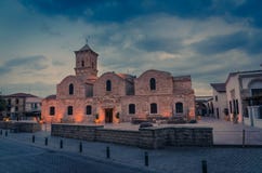 Ortodox kyrka av helgonet Lazarus Agios Lazaros, Larnaca, Cypern royaltyfri fotografi Ortodox kyrka av helgonet Lazarus Agios Lazaros, Larnaca, Cypern royaltyfri fotografi