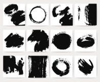 Os fundos abstratos do vetor da sujeira com grunge escovam cursos e a textura afligida ilustração stock Os fundos abstratos do vetor da sujeira com grunge escovam cursos e a textura afligida ilustração stock