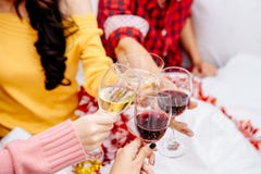 Os grupos de amigos são homens asiáticos e as mulheres decoraram a árvore de Natal fotografia de stock Os grupos de amigos são homens asiáticos e as mulheres decoraram a árvore de Natal fotografia de stock