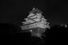 Osaka Castle bij nacht, Osaka, Japan royalty-vrije stock foto Osaka Castle bij nacht, Osaka, Japan royalty-vrije stock foto