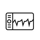Oscilloscope icon vector isolated on white background, Oscilloscope sign , linear symbol and stroke design elements in outline vector illustration Oscilloscope icon vector isolated on white background, Oscilloscope sign , linear symbol and stroke design elements in outline vector illustration