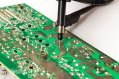 Oscilloscope probe on white stock photo Oscilloscope probe on white stock photo