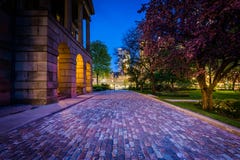 Osgoode Hall la nuit, à Toronto du centre, Ontario photo libre de droits Osgoode Hall la nuit, à Toronto du centre, Ontario photo libre de droits