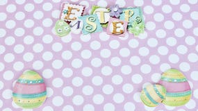 Ostern-Fahne auf Rosa- und weißemhintergrund stockfoto Ostern-Fahne auf Rosa- und weißemhintergrund stockfoto