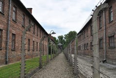 Osvietim Auschwitz koncentracyjny obóz Zdjęcie Stock