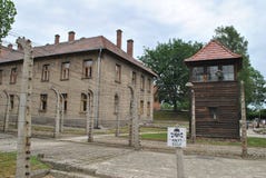 Osvietim Auschwitz koncentracyjny obóz Fotografia Royalty Free