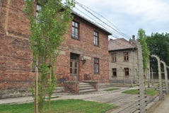 Osvietim Auschwitz koncentracyjny obóz Zdjęcia Royalty Free