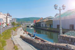 Otaru-Kanal auf Hokkaido, Japan stockfotografie Otaru-Kanal auf Hokkaido, Japan stockfotografie