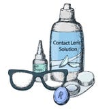 Ottica ed acuità visiva illustrazione vettoriale Ottica ed acuità visiva illustrazione vettoriale