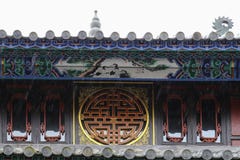 Oude architecturale gebouwen in Heshun-stad, Yunnan, China Stock Afbeelding Oude architecturale gebouwen in Heshun-stad, Yunnan, China Stock Afbeelding