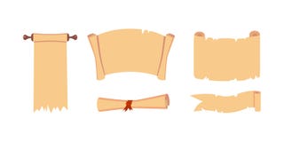 Oude Document rol vectorreeks Retro documentmanuscript met copyspace Uitstekende spatie en brievenillustraties royalty-vrije illustratie Oude Document rol vectorreeks Retro documentmanuscript met copyspace Uitstekende spatie en brievenillustraties royalty-vrije illustratie