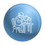 Oude het conceptenachtergrond van het persoons houten werk, overzichtsstijl vector illustratie Oude het conceptenachtergrond van het persoons houten werk, overzichtsstijl vector illustratie