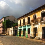Oude kleurrijke huizen in Sao Luis: Brazilië royalty-vrije stock afbeelding Oude kleurrijke huizen in Sao Luis: Brazilië royalty-vrije stock afbeelding