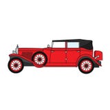 Oude retro convertibele auto stock illustratie Oude retro convertibele auto stock illustratie