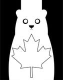 Ours blanc blanc peint illustration libre de droits Ours blanc blanc peint illustration libre de droits