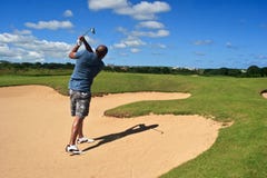 Out of the sand trap royalty free stock images Out of the sand trap royalty free stock images