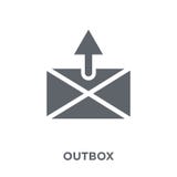 Outbox значок от собрания связи иллюстрация вектора Outbox значок от собрания связи иллюстрация вектора