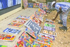 Outdoor Art Show, Cabatete, Dominican Republic Stock Photography Outdoor Art Show, Cabatete, Dominican Republic Stock Photography