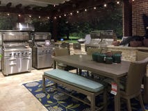 Outdoor patio sale at furniture market