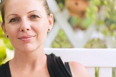 Portrait of young beautiful smiling woman royalty free stock photography Portrait of young beautiful smiling woman royalty free stock photography