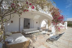 Outdoor seating area at luxury tropical holiday villa royalty free stock photos Outdoor seating area at luxury tropical holiday villa royalty free stock photos