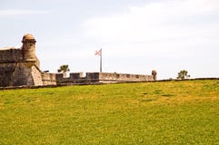 Outer Wall Of Historic Fort Royalty Free Stock Images