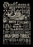 Outlaw Racing vintage poster t-shirt graphic