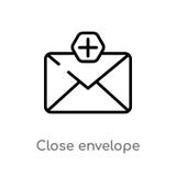 outline close envelope vector icon. isolated black simple line element illustration from web concept. editable vector stroke close royalty free illustration outline close envelope vector icon. isolated black simple line element illustration from web concept. editable vector stroke close royalty free illustration