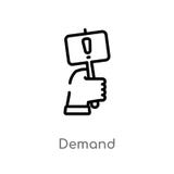 outline demand vector icon. isolated black simple line element illustration from marketing concept. editable vector stroke demand royalty free illustration outline demand vector icon. isolated black simple line element illustration from marketing concept. editable vector stroke demand royalty free illustration