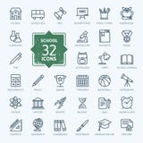 Outline icon collection - School