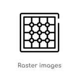 outline raster images vector icon. isolated black simple line element illustration from technology concept. editable vector stroke vector illustration outline raster images vector icon. isolated black simple line element illustration from technology concept. editable vector stroke vector illustration