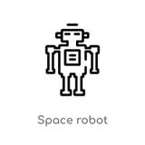 outline space robot vector icon. isolated black simple line element illustration from astronomy concept. editable vector stroke royalty free illustration outline space robot vector icon. isolated black simple line element illustration from astronomy concept. editable vector stroke royalty free illustration