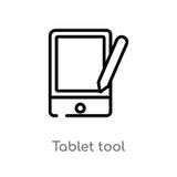 outline tablet tool vector icon. isolated black simple line element illustration from computer concept. editable vector stroke royalty free illustration outline tablet tool vector icon. isolated black simple line element illustration from computer concept. editable vector stroke royalty free illustration