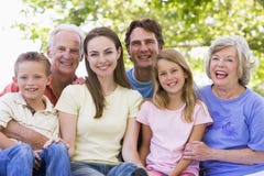 Outside Family Portrait stock photo Outside Family Portrait stock photo