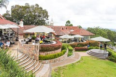 Overlook and outside bar-dining area at Mt Coot-tha near Brisbane Queensland Australia 2-25-2015 stock photography Overlook and outside bar-dining area at Mt Coot-tha near Brisbane Queensland Australia 2-25-2015 stock photography