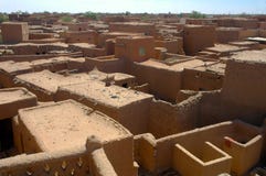 Overlooking Houses And Buildings In Agadez Stock Photo
