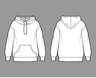 Image Details IST2184800839  Men hoodie technical sketch Mockup  template hoody Front and back view Technical drawing kids clothes  Sportswear casual urban style Isolated object of stylish wear Men hoodie  technical sketch