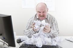 Overworked, Frustrated and Angry Businessman royalty free stock photos Overworked, Frustrated and Angry Businessman royalty free stock photos