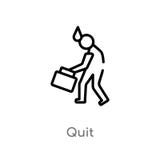 overzicht met opgehouden vectorpictogram de ge?soleerde zwarte eenvoudige illustratie van het lijnelement van baan hervat concept vector illustratie overzicht met opgehouden vectorpictogram de ge?soleerde zwarte eenvoudige illustratie van het lijnelement van baan hervat concept vector illustratie