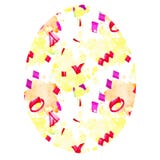 Ovo da páscoa com pontos multi-coloridos ilustração stock Ovo da páscoa com pontos multi-coloridos ilustração stock