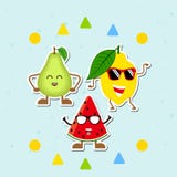 Owoc ikony Inkasowe ilustracja wektor Owoc ikony Inkasowe ilustracja wektor