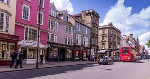 Street view of High Street in Oxford, UK stock image Street view of High Street in Oxford, UK stock image