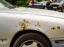 Oxidação do carro na rua fotografia de stock Oxidação do carro na rua fotografia de stock