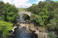 Oykel Bridge And Waterfalls, Sutherland, Scotland,UK. Stock Photography Oykel Bridge And Waterfalls, Sutherland, Scotland,UK. Stock Photography