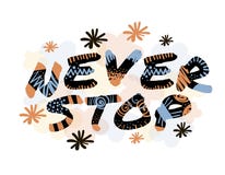`Never stop` royalty free illustration `Never stop` royalty free illustration