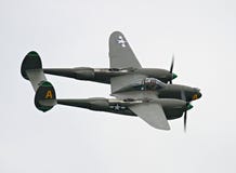 P-38 de vechtersvliegtuig van de bliksem royalty-vrije stock fotografie P-38 de vechtersvliegtuig van de bliksem royalty-vrije stock fotografie