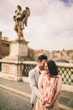 Paar in Rome stock afbeelding Paar in Rome stock afbeelding